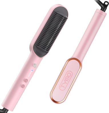 TYMO Ring Haarglätterbürste, Haarglättungskamm für Frauen mit 5 Temperaturen