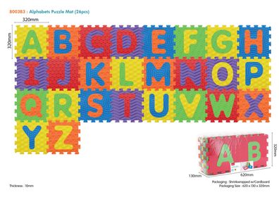 Sensorisches Mattenpuzzle Verschiedene Formen Alphabet