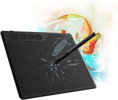 GAOMON S620 Stifttablett mit 4 Tasten und Stift, Grafitktablett Tablet