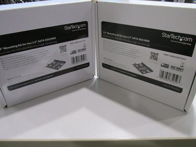 2 Set. Festplatten HDD / SSD Bracket25x2 Dual 2,5" SATA auf 3,5" Halterung