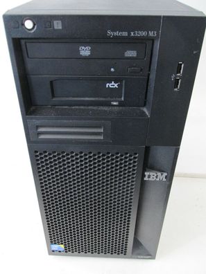IBM x3200 M3 7328 Tower Intel x3450 2,66GHz QuadCore, 4GB, DVD + RDX, 4x 3TB HDD