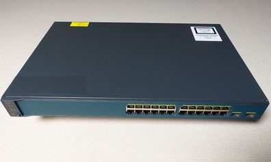 Cisco Switch WS-C3560v2-24PS-S, 24 x FE PoE, 2 x SFP, SW 12.2(55)SE11, RMK