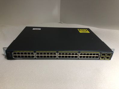 Cisco Switch WS-C2960-48PST-L 48 x RJ45 FE PoE, 2 x GBit, SW 15.0(2)SE6, RMK