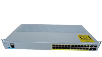 Cisco Switch WS-C2960L-SM-24PS 24 x RJ45 GBit PoE, 4 x SFP, SW 15.2(7)E3, RMK