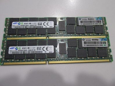 HP / Samsung 32GB RAM (2 x 16GB) 2Rx4 PC3-12800R M386B2G70BH0 - 712382-081 - ECC