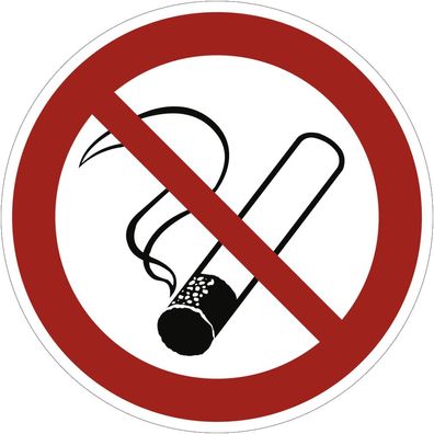 Aufkleber Rauchen verboten, Folie, Ø 50 mm, 10 Stück/ Bogen