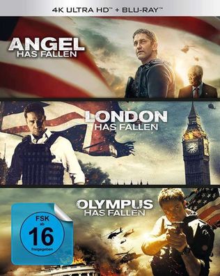 Olympus Has Fallen / London Has Fallen / Angel Has Fallen (Ultra HD Blu-ray & ...