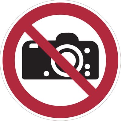 Verbotsschild, Fotografieren verboten P029, ASR A1.3 (DIN EN ISO 7010)