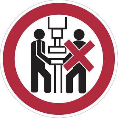 Verbot, Maschine darf nur von einer Person bedient werden