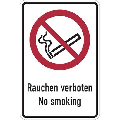 Verbot, Kombi, Rauchen verboten No smoking, DIN EN ISO 7010