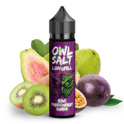 OWL Salt Longfill Kiwi Passionfruit Guava 10 ml in 60 ml