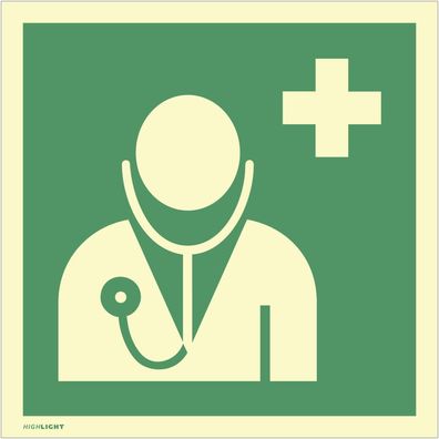 Arzt, Symbolschild, ISO 7010
