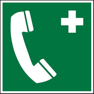 Rettungszeichen, Notruftelefon E004 - ASR A1.3 (DIN EN ISO 7010)