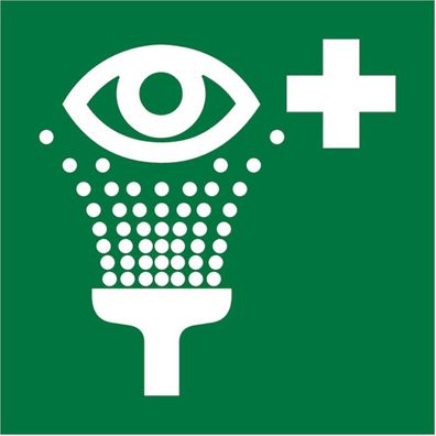 Rettungszeichen, Augenspüleinrichtung E011, ASR A1.3 (DIN EN ISO 7010)