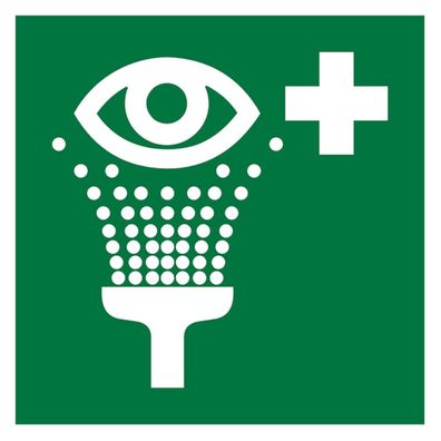 Rettungszeichen, Augenspüleinrichtung E011, ASR A1.3 (DIN EN ISO 7010)