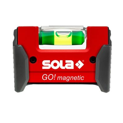 Sola Kompakt Wasserwaage GO! Magnetic magnetisch CLIP rot 7,5 cm 01621201
