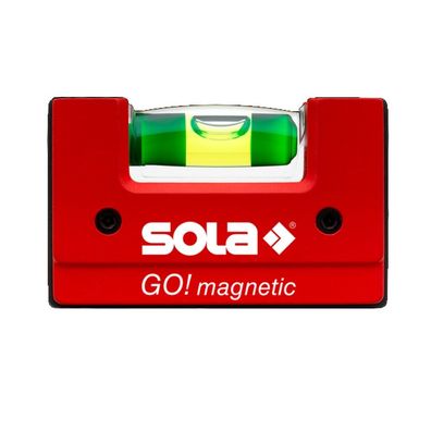 Sola Kompakt Wasserwaage GO! Magnetic magnetisch rot 6,8 cm 01621201