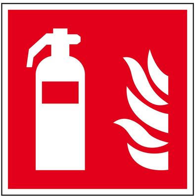 Brandschutzzeichen Feuerlöscher, KRO, ASR/ ISO, Folie, selbstkl.