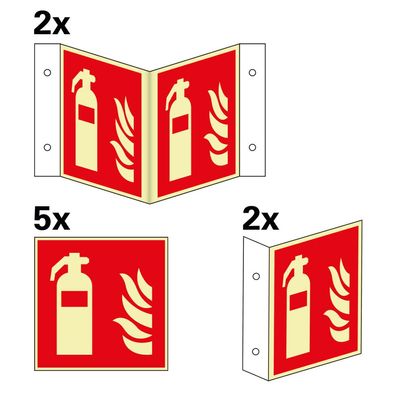 Vorteils-Set Permalight® power Feuerlöscherbeschilderung, ASR/ ISO