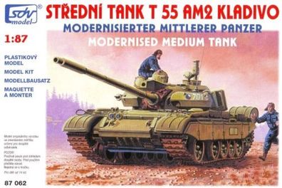 SDV 87062 Bausatz modernisierter mittl. Panzer T55AM Maßstab 1:87