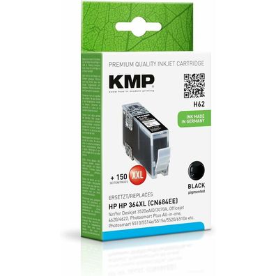 KMP H62 schwarz Tintenpatrone ersetzt HP 364XL (CB321EE)