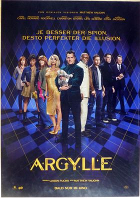 Argylle - Original Kinoplakat A1 - Bryce Dallas Howard, Sam Rockwell - Filmposter