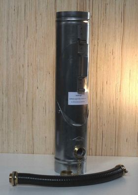Duomat aus Titanzink- Regensammler mit Rohrlaufang und Regenwasserklappe