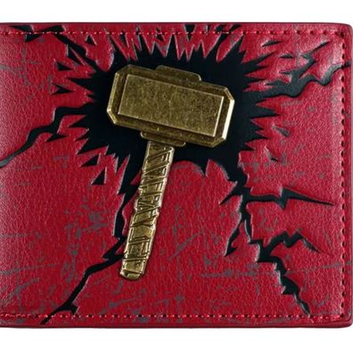 Thor Marvel Comics Brieftasche mit Matallplatte Geldbörsen Portemonnaies Geldbeutel