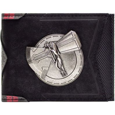 Thor Marvel Brieftasche mit Thor Metall Hammer Geldbörsen Portemonnaies Geldbeutel