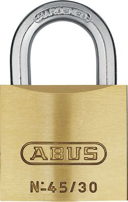 Abus Vorhangschloss Messing 45/30 5 Schlüssel