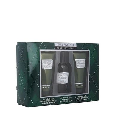 Geoffrey Beene Men´s Grey Flannel Gift Set Fragrances 3-teilig