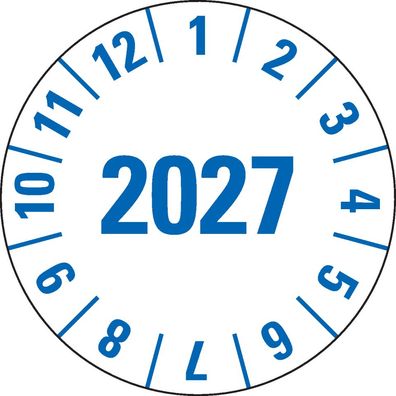 Prüfplak. 2027, weiß, Folie, m. Spezialkleber, Oberflächenschutz, 21/ Bog