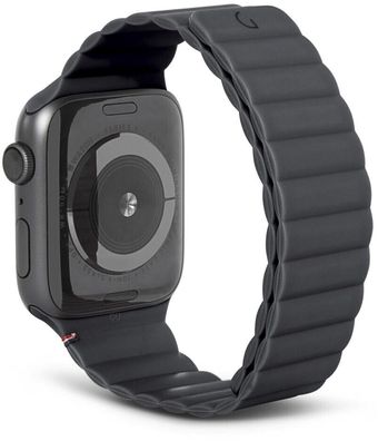 Decoded Silicone Traction Magnet Strap Lite Apple Watch 1-7/ SE 42/44/45mm schwarz