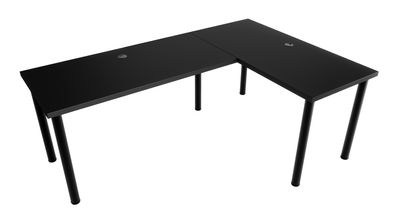 Möbelsystem Großer L-förmiger Schreibtisch beidseitig montierbar, Gamertisch