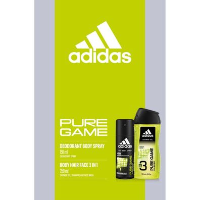 Adidas Pure Game Geschenkset (Deodorant Spray 150ml + Duschgel 250ml)