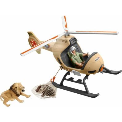 schleich 42476 Helikopter Tierrettung, für Kinder ab 3 Jahren, Wild Life - Spielset