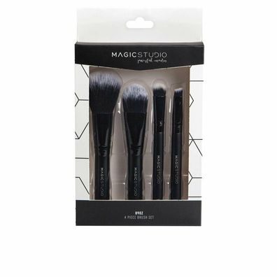Magic Studio Powerful Cosmetics Brush Lote 4 Piezas