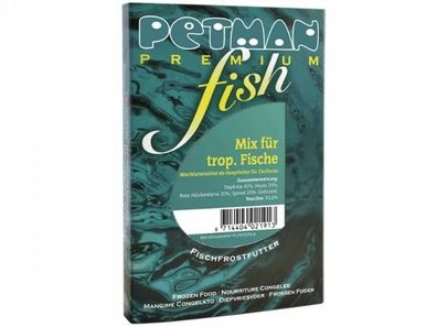 Petman fish Mix für tropische Fische Fischfutter tiefgekühlt 100 g (Inhalt Paket: 50