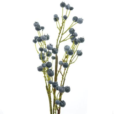 DEKO® Florale Blaubeerzweig mit Früchten ohne Laub 86 cm Kunstpflanzen