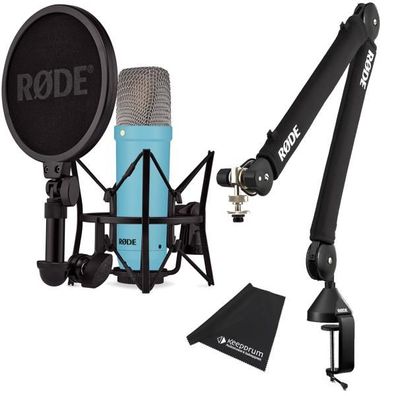 Rode NT1 Signature Blue Mikrofon mit PSA1 + PLUS Studio Gelenkarm Schwarz