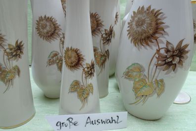 Alka Kunst Alboth & Kaiser xxl große Vasen Serie Sonnenblume