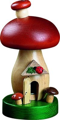 Glässer Volkskunst 'Räucherpilz' 14cm