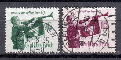 Deutsches Reich Mi. Nr. 584 - 585 gestempelt kompletter Satz, used full set