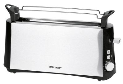 CLOER Toaster 3810 2Scheiben 880Watt Edelstahl/ schwarz