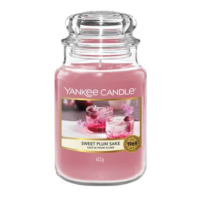 Yankee Candle Sweet Plum Sake Duftkerze Großes Glas 623 g
