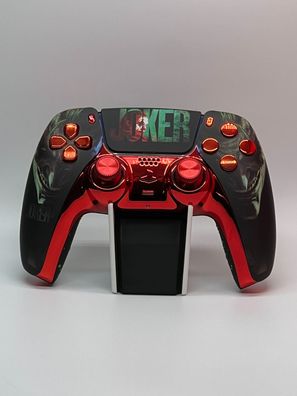 Playstation 5 Controller / Custom Umbau, PS5 Controller Design Joker Red
