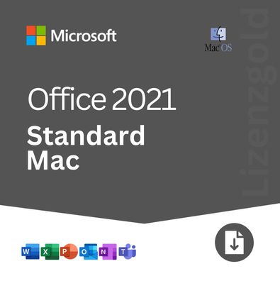 Microsoft Office 2021 Standard für MAC - unbegrenzte Laufzeit - Kein Abo