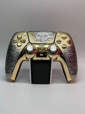 Playstation 5 Controller / Custom Umbau, PS5 Controller Design Golden Dragon Gold
