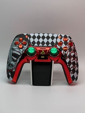 Playstation 5 Controller / Custom Umbau, PS5 Controller Design Joker 1 Red