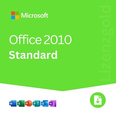 Microsoft Office 2010 Standard | Vollversion | Deutsche Ware | 24/7 Lieferung